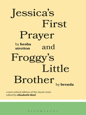 cover image of Jessica's First Prayer and Froggy's Little Brother
